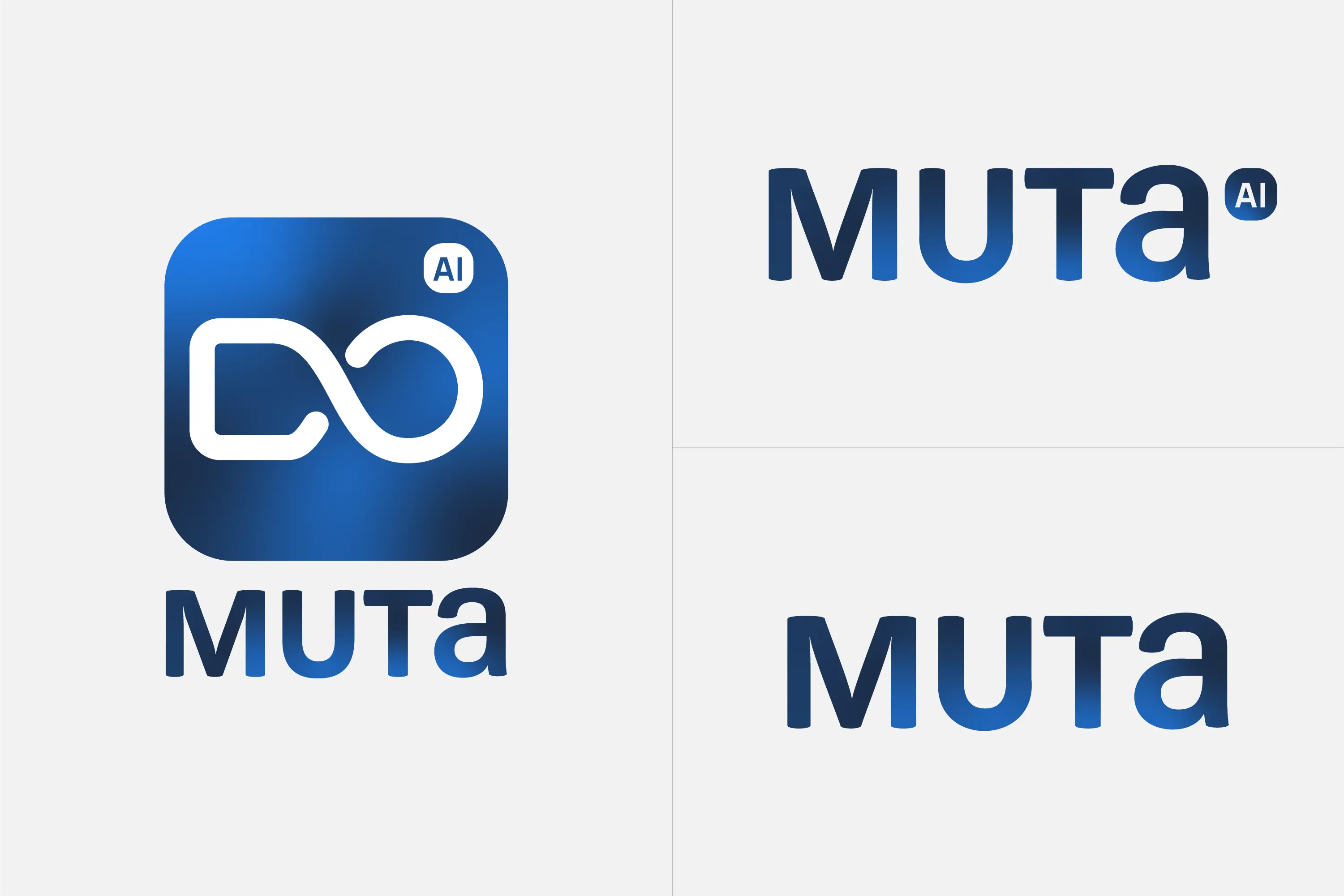 MUTA AI · Logotipo completo
